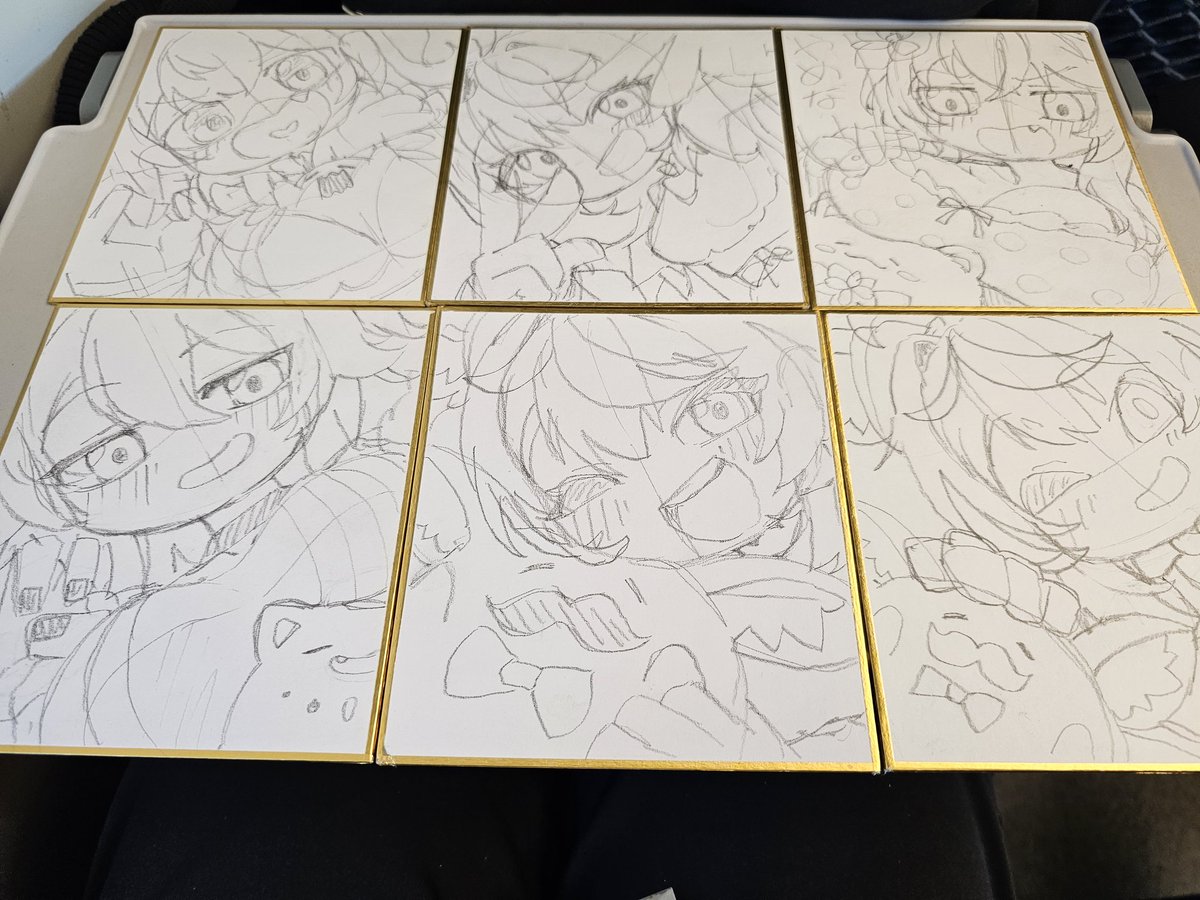 星界の軍馬　ファイナル　カラーラフ　原画 新幹線色紙ラフ6枚〜！🚄💨