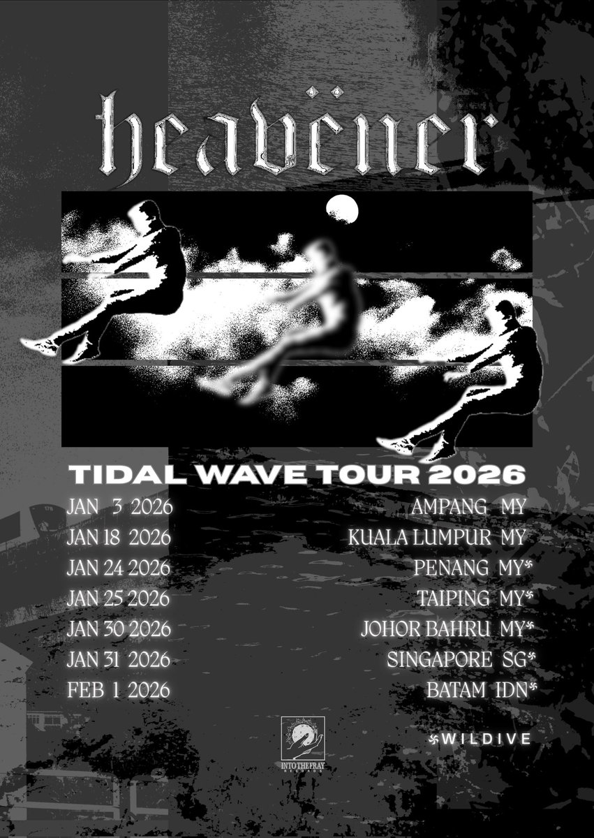 heavener_alive's tweet photo. Updated Tidal Wave Tour Dates. 

Tour starts on this weekend. See you in the nearest city. 🫡 https://t.co/YDrrwgQrKA