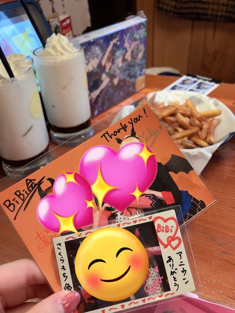 #BiBi会 お願いしてたチェキもらったやったー！！そしてあんこちゃんと忘年会✌🏻