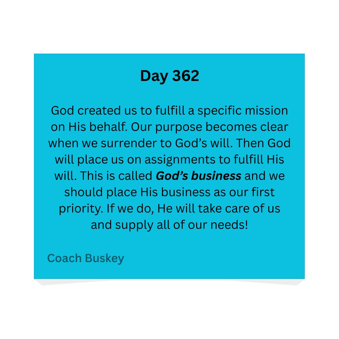 coachbuskey's tweet image. My Heavenly Father’s business!
Luke 2:49

#CoachB
