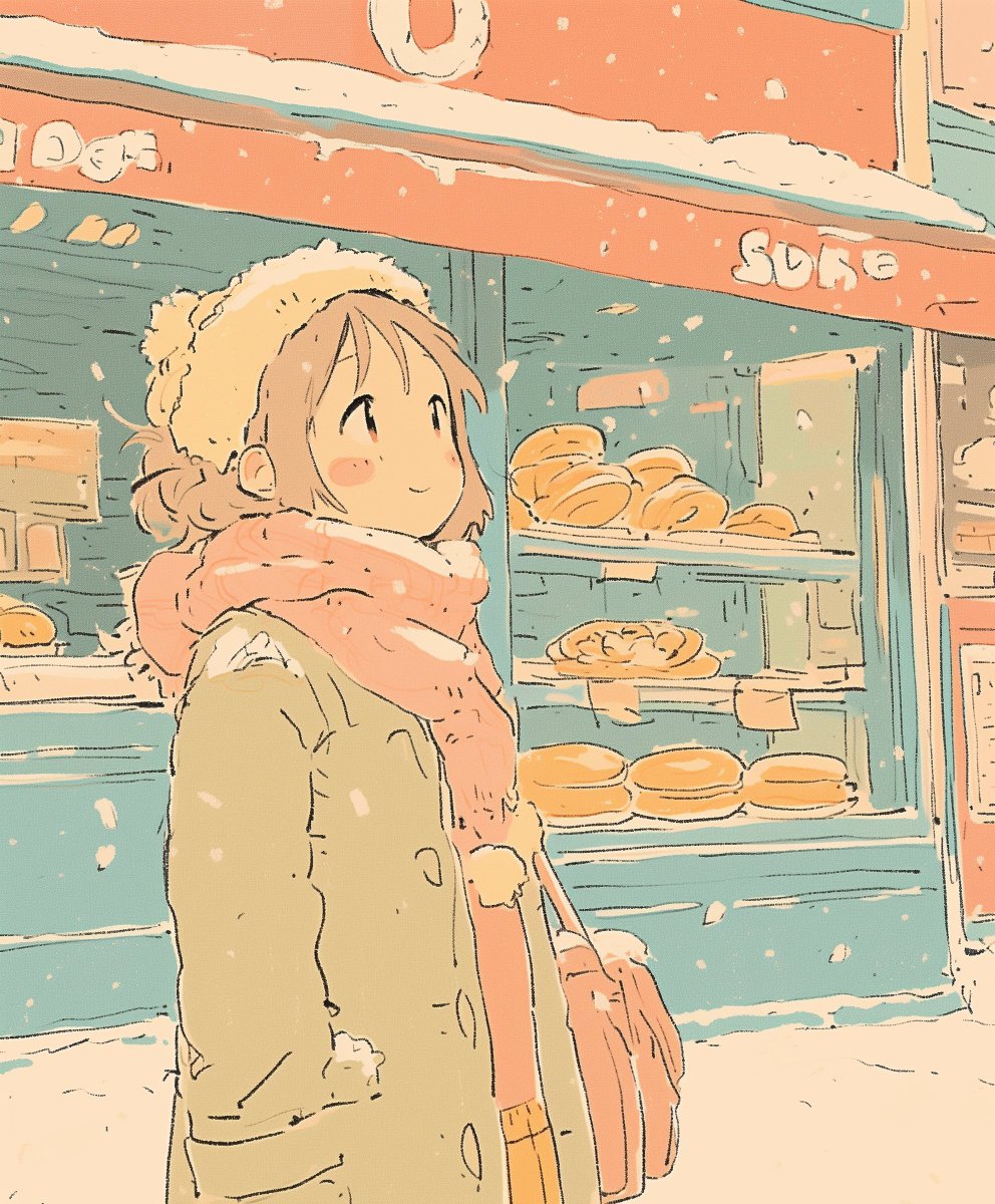「WinterBlue」|黒猫さん🐈‍⬛のイラスト