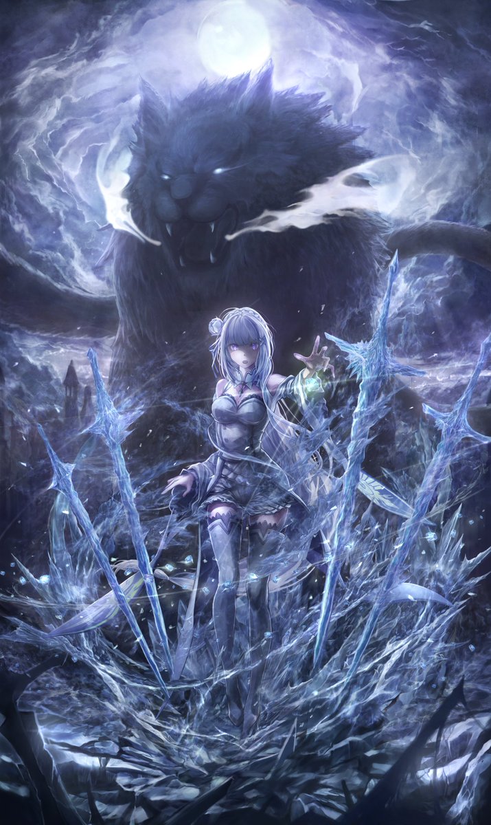 alicewestwood01's tweet image. 「Re:ゼロから始める異世界生活」より、エミリアとパックを描きました。 2年前に描いた絵の大部分を描き直し、クオリティアップしたものになります。リゼロが好きな方々の目に届けば幸いです。アニメ4期楽しみですね。
 #リゼロ  #rezero