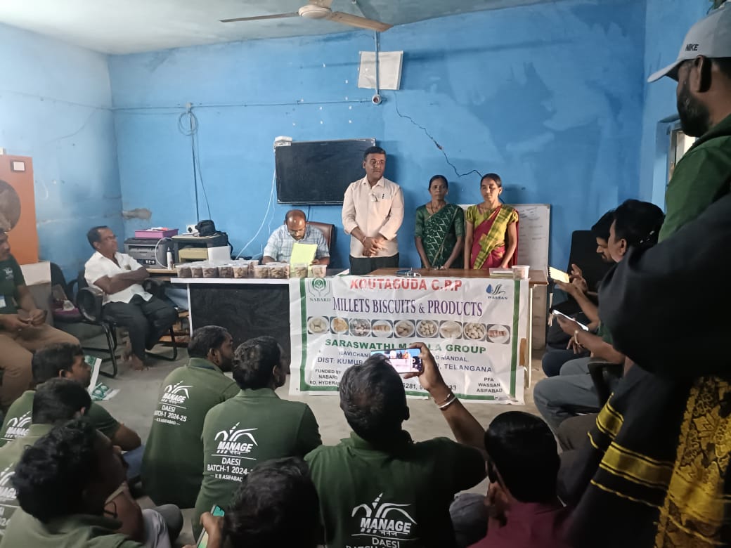 WASSANIndia's tweet photo. Exposure Visit | Asifabad, Telangana

45 DESI – @managehyderabad input dealers visited women-led millet enterprises in Asifabad, gaining hands-on exposure to value addition &amp; markets. https://t.co/zeh4bWxIOg