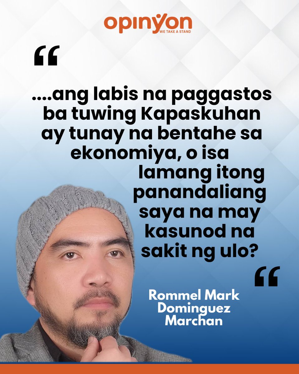 Overspending sa Holiday Season: Bentahe ba sa Ekonomiya o Panandaliang Saya?

Read more
opinyon.net/opinion/oversp…

#WeTakeAStand #OpinYon #OpinYonNews #MarchanismManifesto