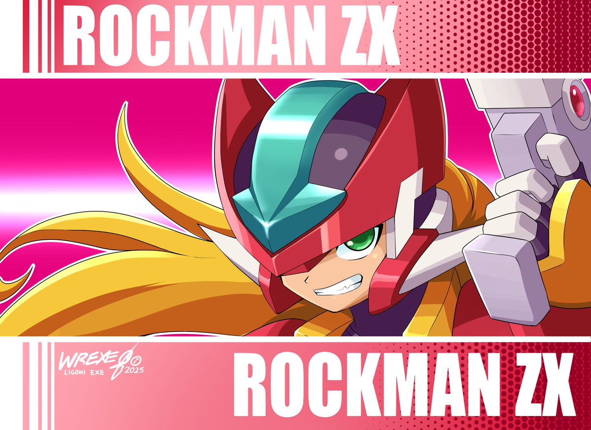 LigoniEXE's tweet photo. Redraw from the original preview of the MegaMan ZX Timelines comics from Udon Publishing. (Mar 24th 2025)
Let me clarify that I'm not discrediting or belittling Dax Gordine's work; I just found the Challenge interesting and wanted to participate.
#ロックマンゼクス #rockmanzx https://t.co/wAkiHPI2vS