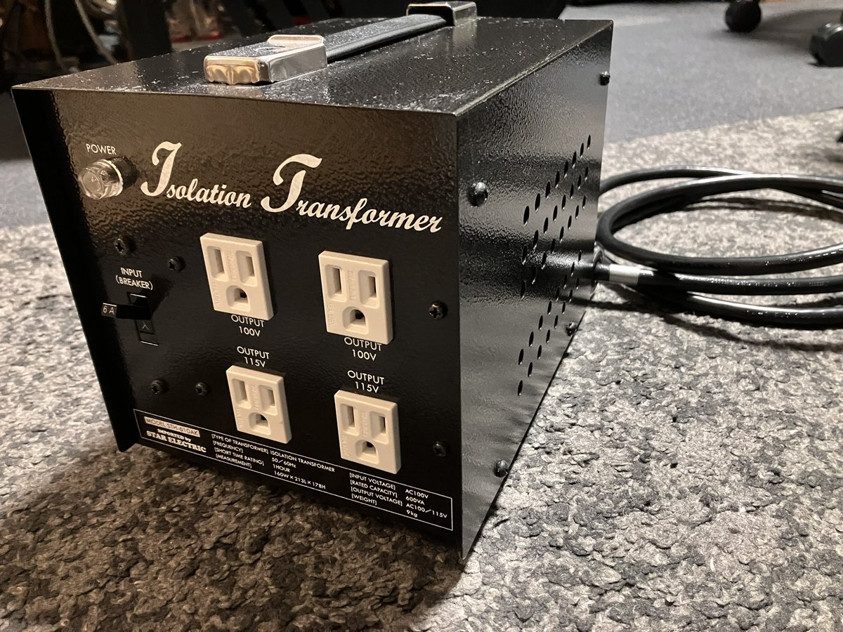 売ります】 プロケーブルのアイソレーション電源トランスを25000円の