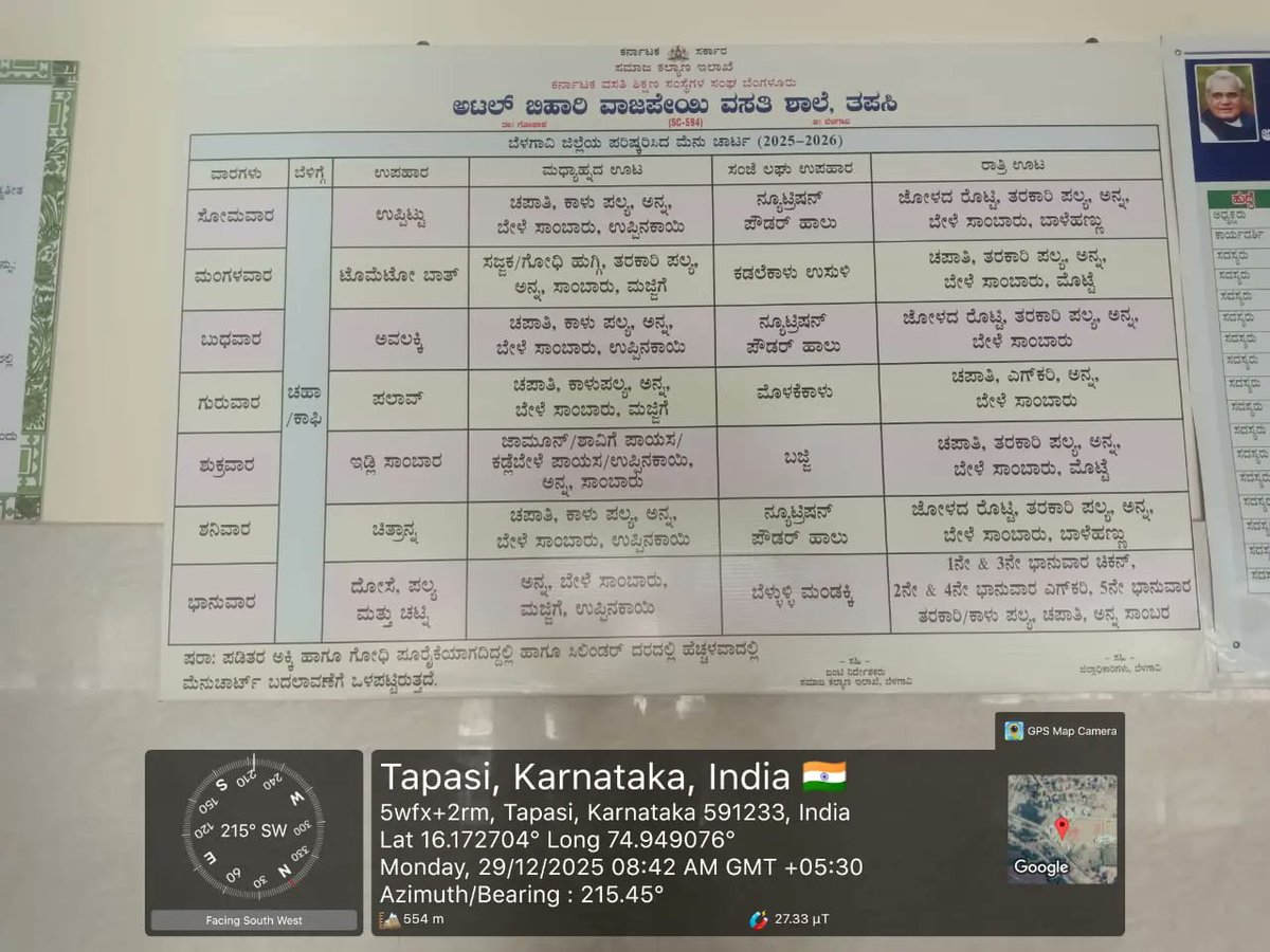 AbvrsT's tweet photo. ಬೆಳಗಿನ ಉಪಹಾರ  #SocialAudit_SWDMeals #SocialWelfare_Karnataka https://t.co/WuReXiqPSi