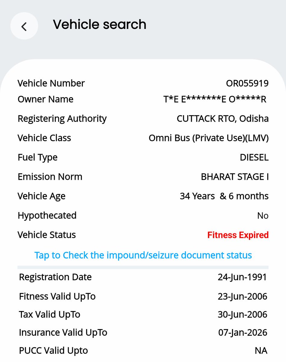 ନା ଅଛି ରେଜିଷ୍ଟ୍ରେସନ୍ ନା ଅଛି ପଲ୍ୟୁସନ୍ କଣ୍ଟ୍ରୋଲ ସାର୍ଟିଫିକେଟ। 
ହେଲେ ଗାଡ଼ି ରେ ତେଲ ବି ପଡୁଛି, ଆଉ ରାସ୍ତାରେ ବି ଗଡୁଛି।
ଓଡ଼ିଆରେ ଗୋଟେ କଥା ନାହିଁ ନା, ‘ଗରିବ ମାଇପ ସବୁରି ଶାଳୀ’।
<a href="/CMCCuttack/">CMC,Cuttack</a> <a href="/STAOdisha/">State Transport Authority, Odisha</a> <a href="/BibhutiJena93/">Bibhuti Bhusan Jena</a>