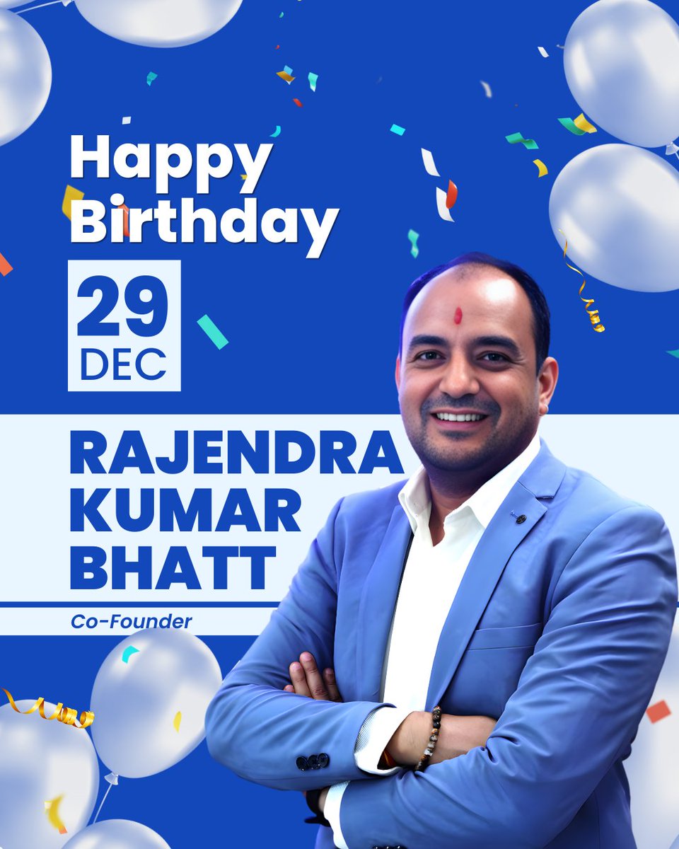 the91Api's tweet image. Happy Birthday, Rajendra Kumar Bhatt! 🎉

Proud to celebrate our Co-Founder at 91api—your vision inspires us every day. 🚀

#HappyBirthday #91api #Leadership
