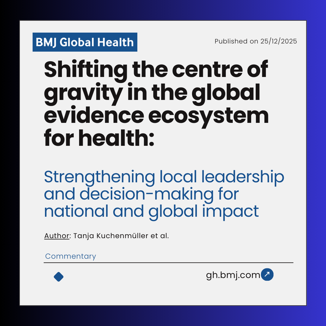 GlobalHealthBMJ's tweet photo. In this commentary, the founding group of the coalition explores key challenges and opportunities to strengthen evidence-informed decision-making (EIDM) in health.
Link: https://t.co/rwsCkMKlMX
#bmj #globalevidence #EIDM #Health #globalhealth https://t.co/l9siAiSBuL