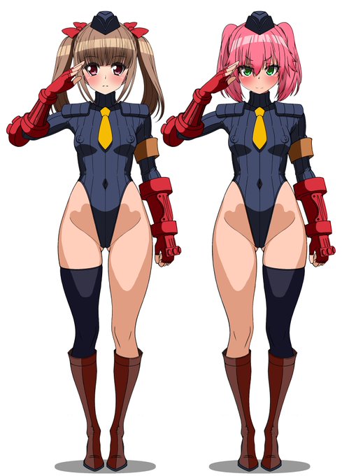 場繋ぎに前に描いてた親衛隊コスちっぱいツインズの立ち絵を手直しして。

気になるところが多かったので… 