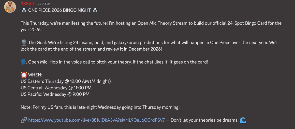 🎀🎂🎊 This New Years will be loads of fun!

👉 youtube.com/live/881uiDkA3…

(#ONEPIECE #ONEPIECE1170 #ONEPIECETHEORY)