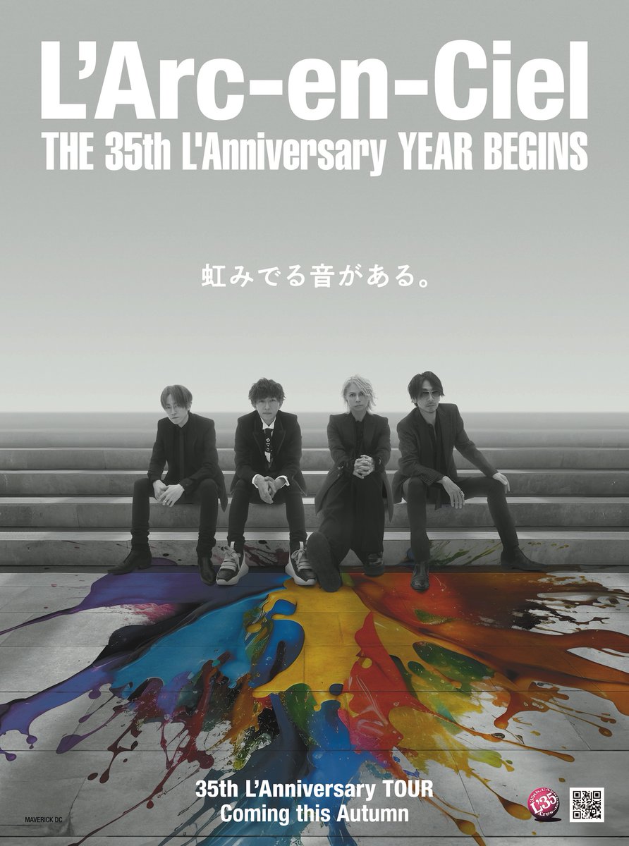 ／
THE 35th L'Anniversary YEAR BEGINS✨✨
＼

2026年5月30日。
L'Arc-en-Cielは結成35周年を迎えます。

“35th L'Anniversary TOUR”開催の発表を皮切りに、35周年を彩る多くの企画を「35th L'Anniversary特設サイト」にて順次発表していきます。