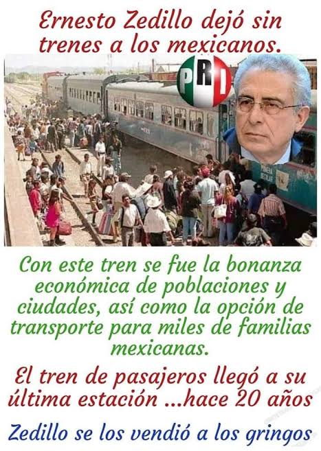 RedAMLOmx's tweet photo. Hoy se están usando rieles de 115 lbs y durmientes de concreto de alta densidad, algo que el sistema privatizado del #PrianAsesino nunca tuvo (ellos operaban con rieles de 80 lbs y madera podrida).

 Lucrar con el dolor actual ignorando las tragedias masivas de Saltillo 1972 o Tabasco 2013 (donde hubo cientos de muertos por verdadera negligencia técnica) no es crítica, es sesgo.

​Te invito a revisar el Anuario Estadístico Ferroviario antes de seguir difundiendo mierda.

 La seguridad nacional y el desarrollo del sur no deberían ser usados como botín político. Saludos.

#RedAMLO #OposicionMiserableYMezquina #ULTIMAHORA