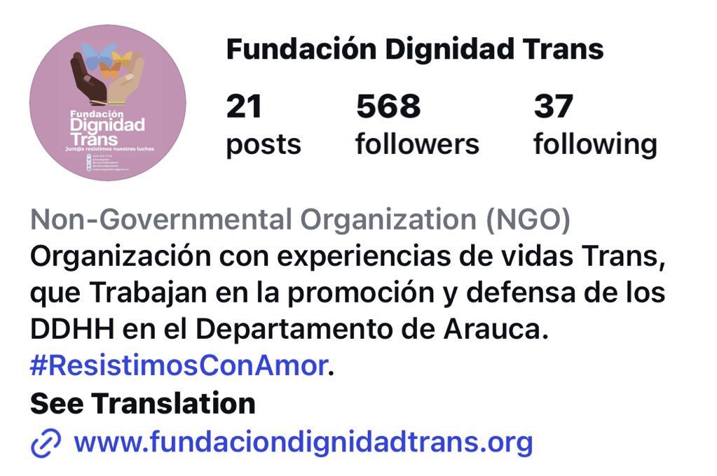 We sent money to a non-profit in 2022 for “digital flip books and cinema forums in the park” to promote transgender and migrant rights in Arauca.

Problem is they haven’t posted on their social media since 2021.

Did they make the books? Hard to say.

Their website doesn’t work.