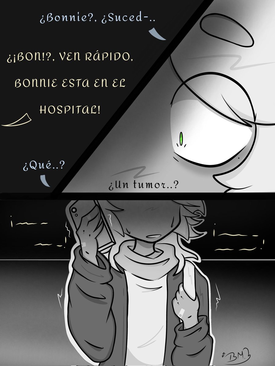 BonnMystic's tweet image. 🥀Mi gran secreto..🤍 (pt. 7) (Leer el ALT para mejor entendimiento 🥺🍿) 
#FNAFHS #BxB #Bon #Bonnie #FHS #HS #BonxBonnie 

(Lo sé, el público me adora 🥺💐 lamento la demora 😔🙏)