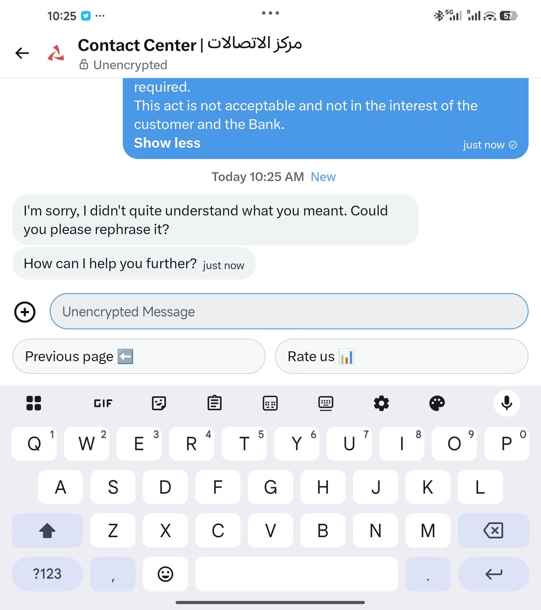 taher_hatim's tweet photo. @bankmuscatcare Is this a joke that this automated message is coming when you send a private message https://t.co/ZPMtaQe0Zw