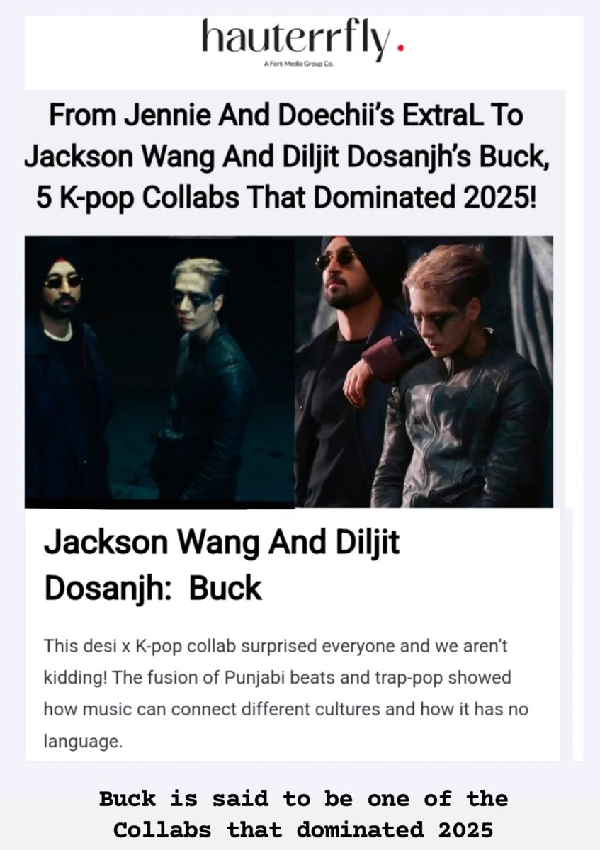 gi7777's tweet image. Buck is said to be one of the Collabs that dominated 2025 (Hauterrfly)
#JacksonWang 
#Buck