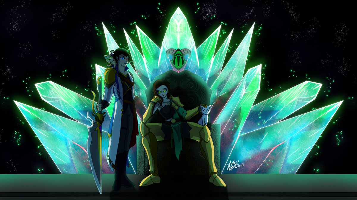 Happy birthday to my wifey <a href="/meociameow/">Nyaokameo</a> 

#birthday #artistsontwitter #artmoot #digitalart #art