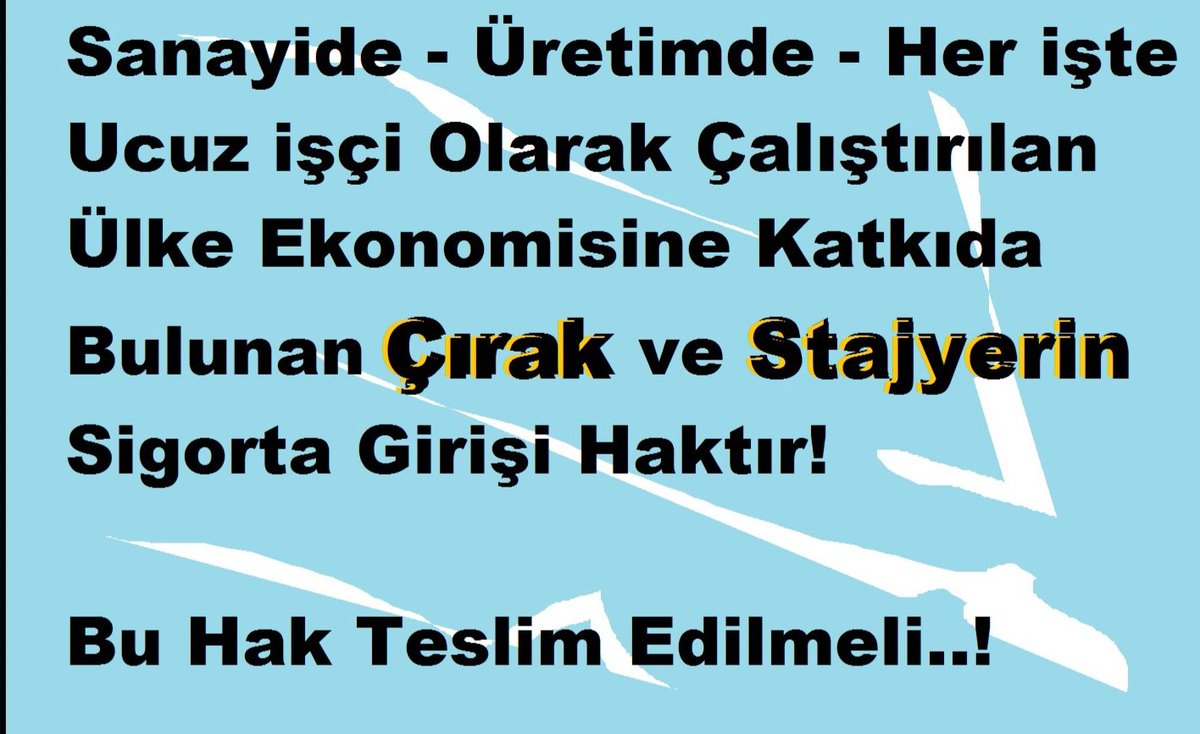 <a href="/ErhanOzdamar/">Erhan Öz</a> <a href="/ElifGne945976/">🇹🇷Elif 🇹🇷</a> <a href="/dbdevletbahceli/">Devlet Bahçeli</a> <a href="/erkanakcay45/">Erkan Akçay</a> <a href="/ifarukaksu/">İsmail Faruk Aksu</a> <a href="/hlmdrgn/">Hilmi DURGUN</a> <a href="/UlviYonter/">Dr.İzzet Ulvi YÖNTER</a> <a href="/bakiersoymhp/">BAKİ ERSOY</a> <a href="/fevzizirhlioglu/">Fevzi Zırhlıoğlu</a> <a href="/buyukataman/">İsmet Büyükataman</a> <a href="/MKalayci42/">Mustafa Kalaycı</a> <a href="/saffetsancakli/">Saffet Sancaklı</a> <a href="/M_Levent_Bulbul/">Muhammed Levent BÜLBÜL</a> <a href="/nevintaslicay/">Nevin Taşlıçay</a> <a href="/PrfDrFilizKilic/">Prof. Dr. Filiz KILIÇ</a> <a href="/ismailozdemirrr/">İsmail ÖZDEMİR 🇹🇷</a> <a href="/yasaryldrmMHP/">Yaşar Yıldırım</a> <a href="/ersoyruhi/">🇹🇷Prof. Dr. Ruhi ERSOY</a> <a href="/YildizFeti/">Feti Yıldız</a> <a href="/celal_adan/">Celal ADAN</a> <a href="/RTErdogan/">Recep Tayyip Erdoğan</a> <a href="/Akparti/">AK Parti</a> <a href="/RTEdijital/">Erdoğan Dijital Medya</a> <a href="/csgbakanligi/">T.C. Çalışma ve Sosyal Güvenlik Bakanlığı</a> <a href="/myksosyalmedya/">Mesleki Yeterlilik Kurumu</a> <a href="/tcmeb_mtegm/">Meslekî ve Teknik Eğitim Genel Müdürlüğü</a> <a href="/tcmeb/">Millî Eğitim Bakanlığı</a> <a href="/iletisim/">T.C. İletişim Başkanlığı</a> <a href="/HMBakanligi/">T.C. Hazine ve Maliye Bakanlığı</a> <a href="/ticaret/">T.C. Ticaret Bakanlığı</a> <a href="/TCSanayi/">Sanayi ve Teknoloji Bakanlığı</a> <a href="/cbsbb/">T.C. Cumhurbaşkanlığı Strateji ve Bütçe Başkanlığı</a> <a href="/dogansenturk/">Doğan Şentürk</a> <a href="/ekremacikel/">Ekrem Açıkel</a> <a href="/tarkankalelitv/">Tarkan Kaleli</a> <a href="/NTekmanli/">Nuray Tekmanlı🌙</a> <a href="/korkmaz16baha/">Bahadır Korkmaz</a> <a href="/Onuronal_/">Onur Önal</a> <a href="/platfrmcirakstj/">STAJ VE ÇIRAKLIK SİGORTASI MAĞDURLARI PLATFORMU</a> <a href="/aysesahin_e/">EST@yse</a> <a href="/akkopru_hakan/">Hakan Akköprü</a> <a href="/yiigitefe1/">yiğit efe</a> <a href="/Hasanince5454/">Hasan iNCE</a> <a href="/MustafaO14400/">Mustafa Öztürk</a> <a href="/Ekim1917_00/">Albayrak</a> <a href="/akdemir_003/">Abdurrahim Akdemir</a> <a href="/metekarayagiz/">🇹🇷Mete🇹🇷</a> ➡️SSK 4/A GİRİŞİ VAR
➡️SSK KARTI VAR
➡️SSK NUMARASI VAR
➡️MAAŞ BODROSU VAR
➡️PATRON VE İŞ AKDİ VAR
➡️EMEK VE ALINTERİ VAR.
TAM SİGORTA HAKTIR
Sayın 
<a href="/RTErdogan/">Recep Tayyip Erdoğan</a>
<a href="/isikhanvedat/">Prof. Dr. Vedat Işıkhan</a> 
<a href="/dbdevletbahceli/">Devlet Bahçeli</a>
ÇÖZÜM SİZDE🙏 sfy 
Tam Sigorta Yaparak
#StajyerÇırağıYaşatkiSanayiYaşasın