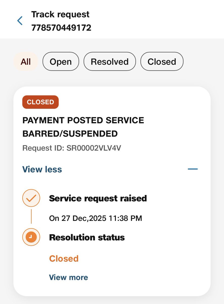 karanamin's tweet photo. @JioCare have been calling for last 2 as my jio fiber is not working. On the contrary the request has been closed without resolution. No feedback, no help whatsoever. Pls ask your team to resolve or regret. There are other providers &amp; i can shift if this the level of service. https://t.co/h0U5t3ndSy