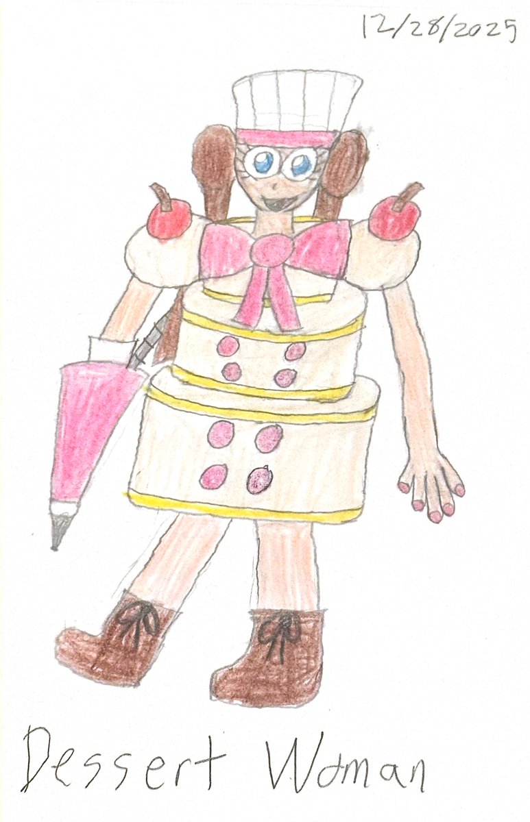 core8112's tweet image. ROBOT MASTER DESIGN: Dessert Woman

Dessert Woman was built for baking all kinds of cakes, cookies, and other delicious pastries. She always strives to make the best confections in town.

Designer: VoidCore8112

#MegaManDO  #DesignARobotMaster