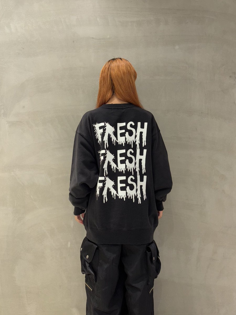 KIDILL グラフィック ブラック スウェット F KIDILL グラフィック ブラック スウェット F