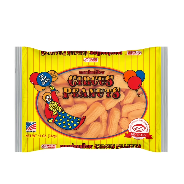 justindunne's tweet photo. @danno_online Funny enough, I used to buy Circus Peanuts at the 99 cents store each trip home for the sole purpose of carrying ammunition back to Bangkok with me. But with the heat &amp; humidity, they all clumped together. #foiledagain https://t.co/fUWIFw1Q12