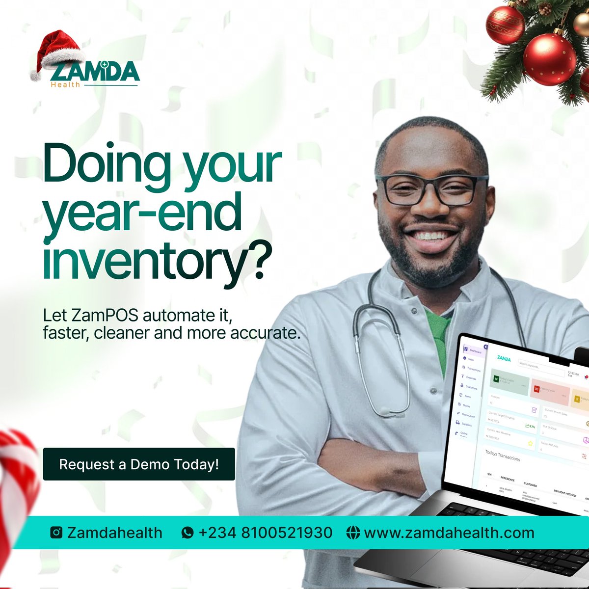 Zamdahealth1's tweet photo. Smart pharmacies donβt count stock the hard way.
ZamPOS makes inventory easier.
Want to see it in action?
π
Comment βDEMOβ for a quick walkthrough.
#ZamdaHealth #ZamPOS #PharmacyTok #HealthTech #PharmacyOwners #DigitalPharmacy #InventoryHack https://t.co/brA4WTRwFv