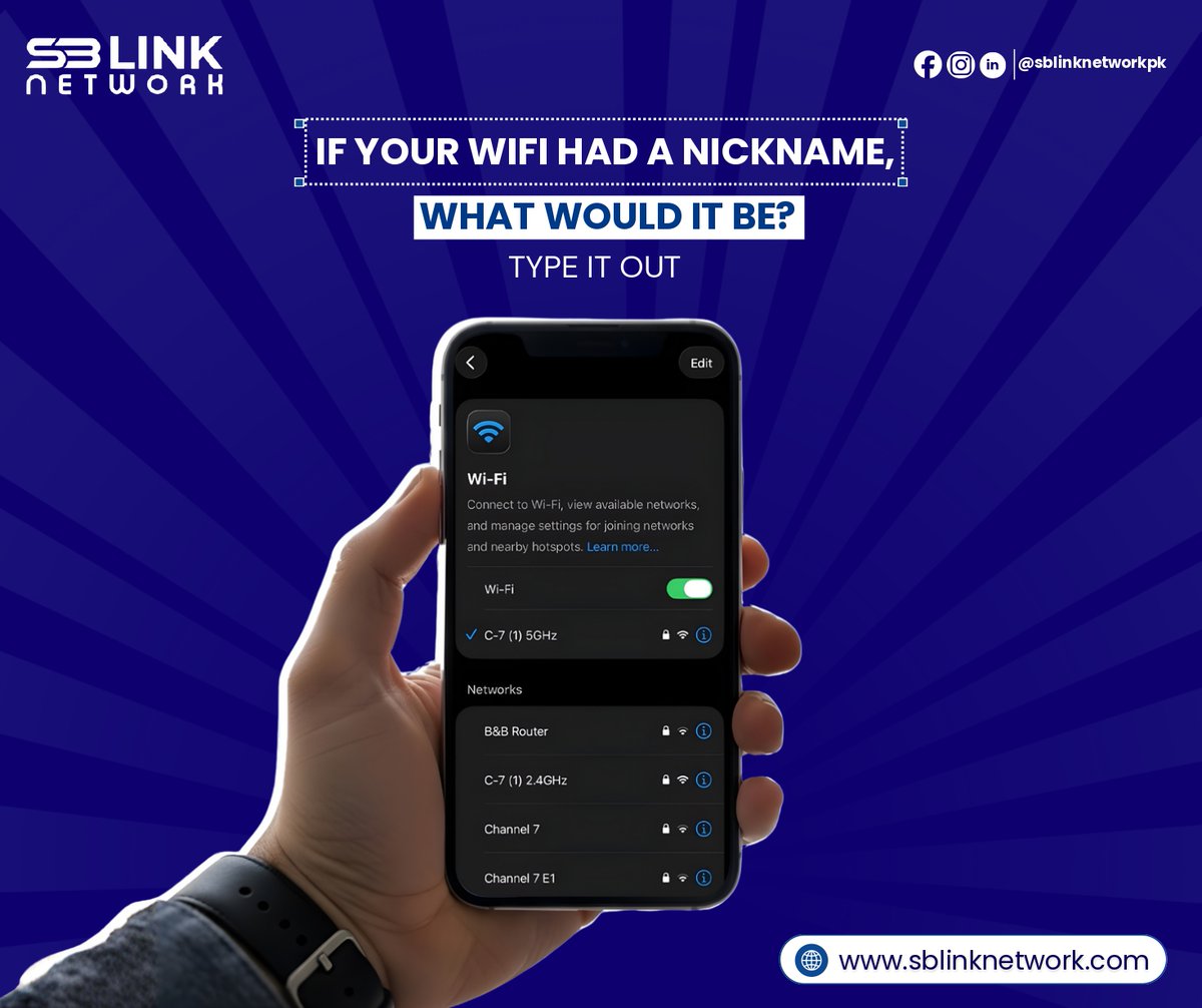 sblinknetworkpk's tweet photo. Every 𝐖𝐢𝐅𝐢 has a story 😎📡
If yours had a nickname, what would it be? 𝐂𝐨𝐦𝐦𝐞𝐧𝐭 𝐛𝐞𝐥𝐨𝐰 and let’s have some fun!

📞 Contact Us:
051-111-000-511 | 042-111-000-511

#SBLinkNetwork #WiFiLife #InternetVibes #HighSpeedInternet #FastConnection
#StayConnected #DigitalLife https://t.co/4OM6VMUYNE