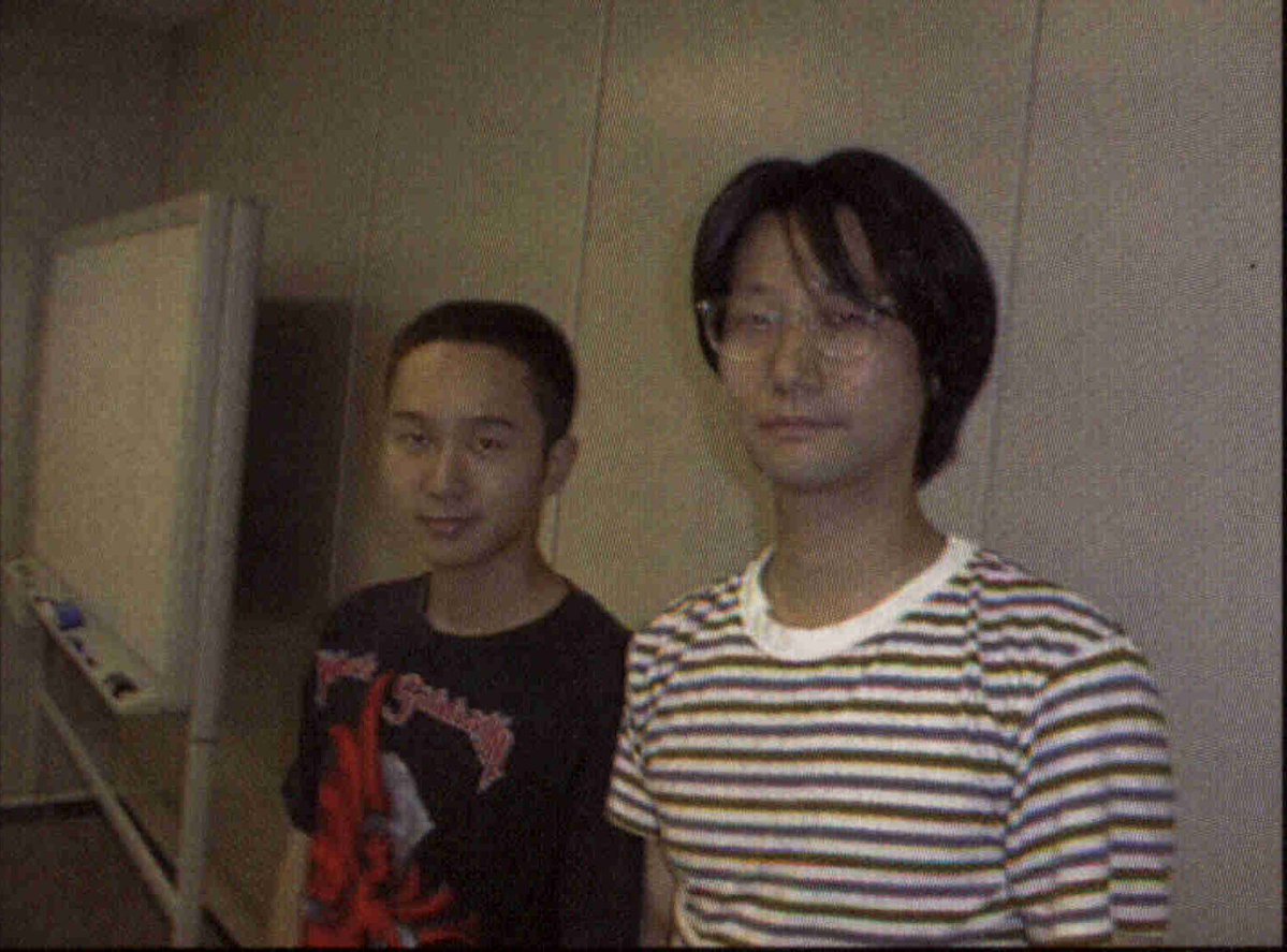 MGSMGN's tweet image. Director Kojima and Yoji during the early days of Metal Gear Solid’s development. Bonus photo shows Kojima’s LEGO layouts for MGS, mapping the docks and cargo area on Shadow Moses Island and the entry route leading to the lift.
