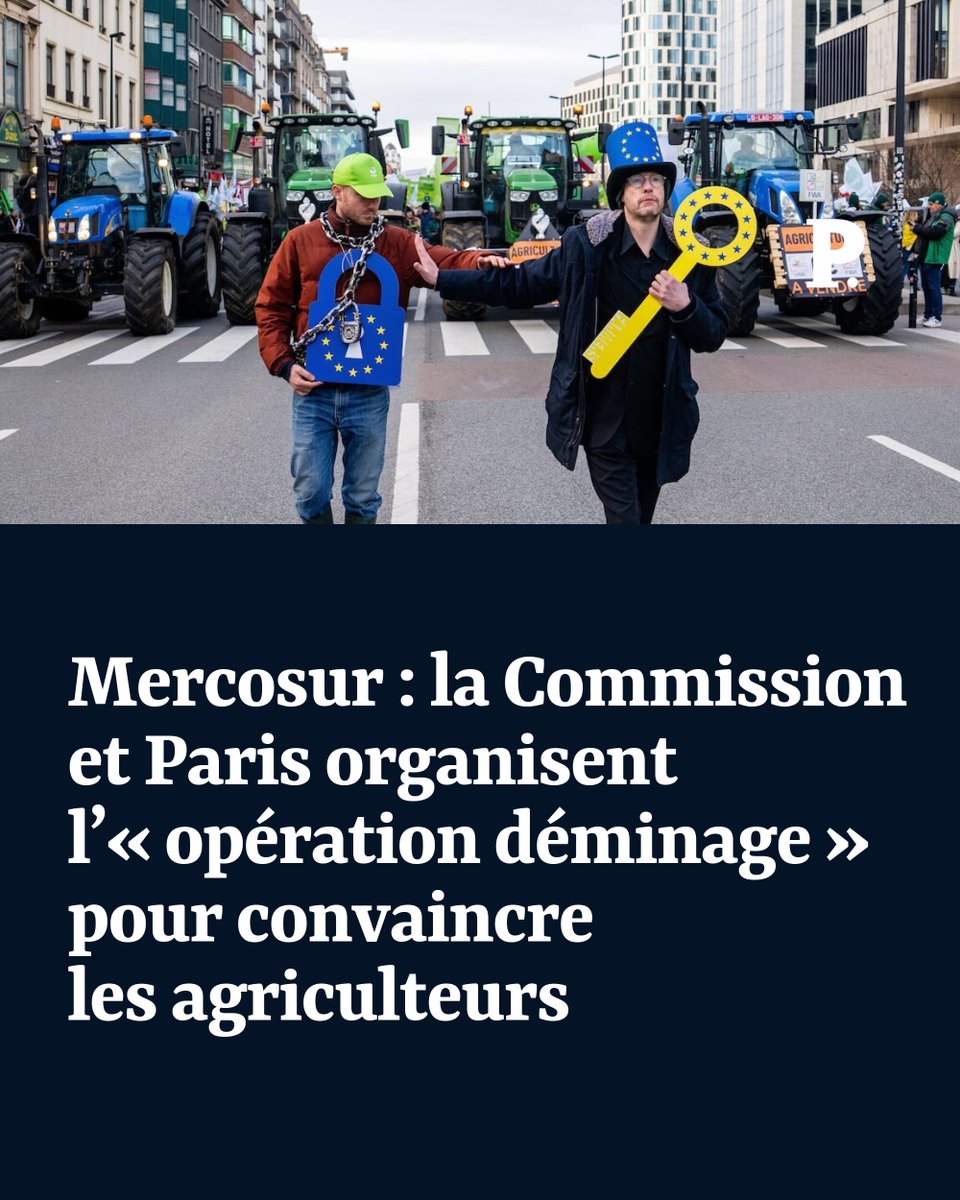 L’opposition feinte de nos dirigeants contre le Mercosur n’est que tartufferie afin de mieux endormir les Français et les agriculteurs.
Si on veut sauver notre agriculture, il est nécessaire de reprendre notre liberté et notre indépendance face à la Commission européenne, et de