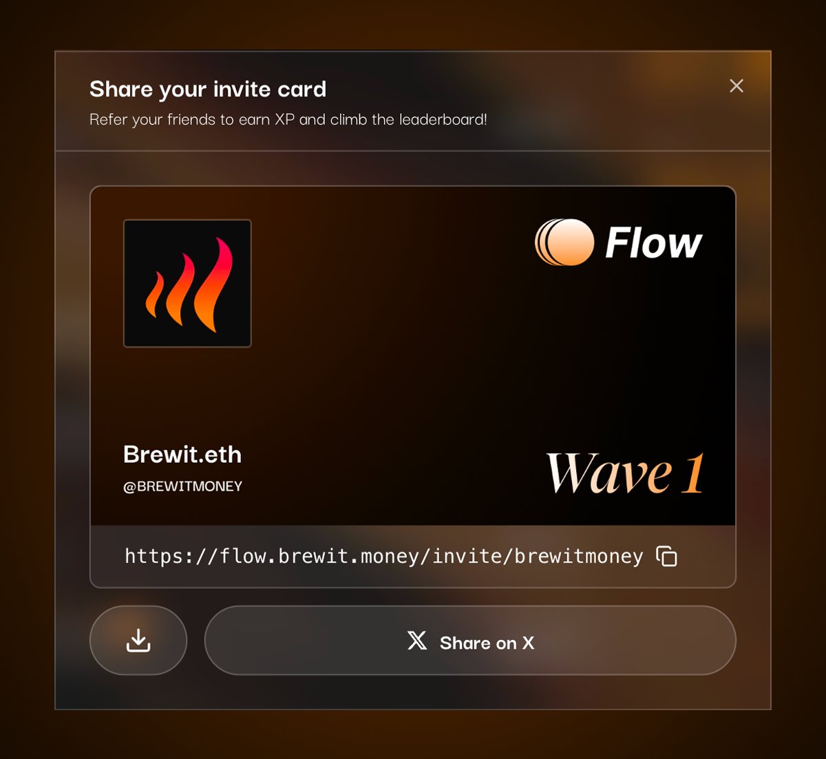 brewitmoney's tweet photo. Flash your personalized Flow card with style ✨

Let them know you’re part of Flow Wave 1 - the calm side of crypto.

Join the wave 👇
https://t.co/2rFFJzV4X0 https://t.co/RGtnu4KfJI