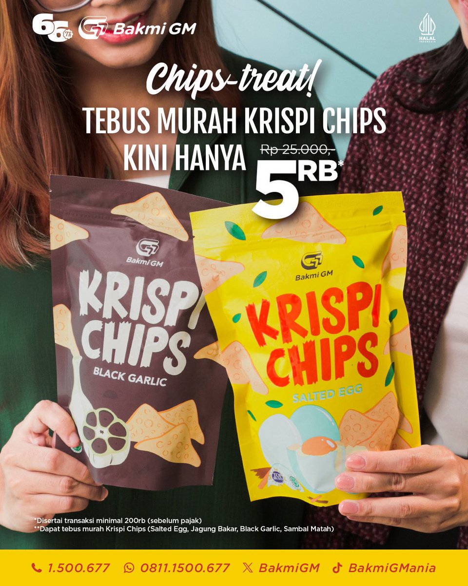 Ngemil enak gak harus mahal! Belum jadi member? Tenang, Krispi Chips tetap bisa kamu nikmati cuma 5K 🤍
Tapi kalau jadi member, snack ini bisa kamu dapetin GRATIS lho! 🤭

Stok terbatas, jangan sampai kehabisan!
Yuk cobain krispinya sekarang 😉