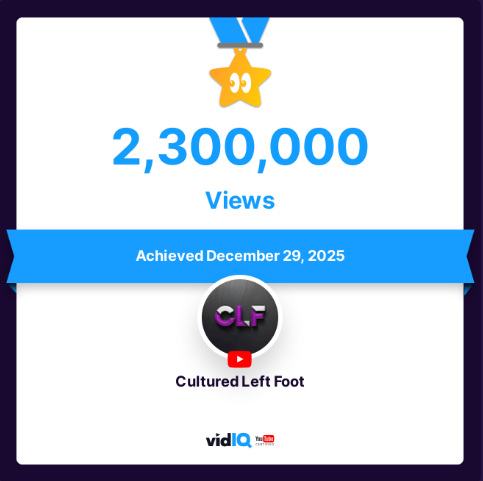 2.3 million views.  Thanks for the support everyone!