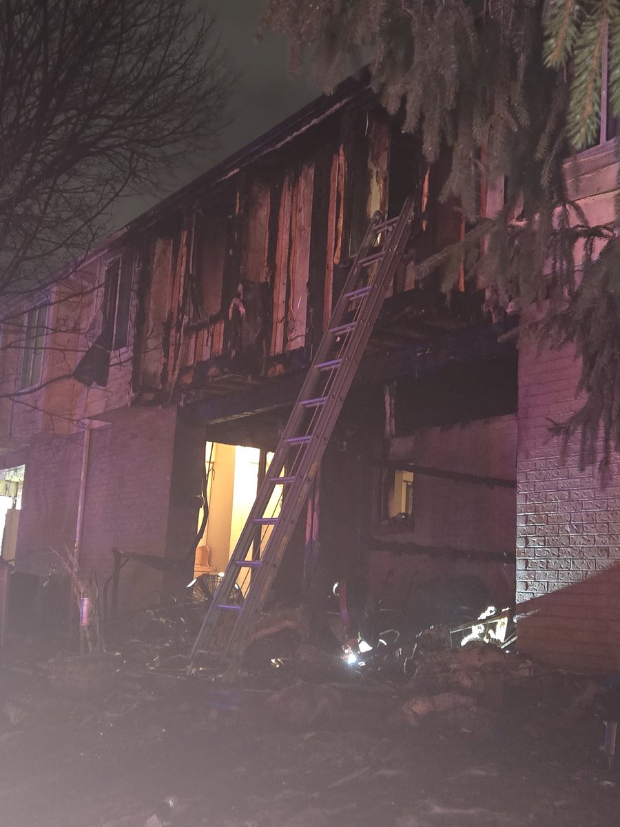 ThaJosh's tweet photo. This was my home just 3 hours ago. We don't know how it started and we don't know how much damage it did. Everyone got out, including our doggos but MY GOD was it ever scary. #fire #ldont #LondonOntario https://t.co/CETlgNnP9Q