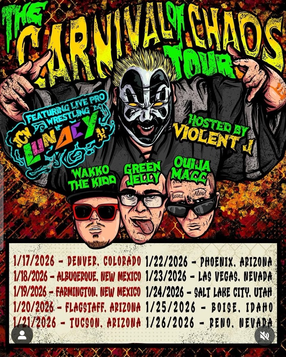 NinjaMack1's tweet image. End of January is packed with @jcwlunacy 

Looking to fill early January dates
2nd, 3rd, 4th and 9th, 10th, 11th are available

Weekdays are always a possibility

Send a DM to inquire more info

#ninjamack #prowrestling #jcw #jcwlunacy