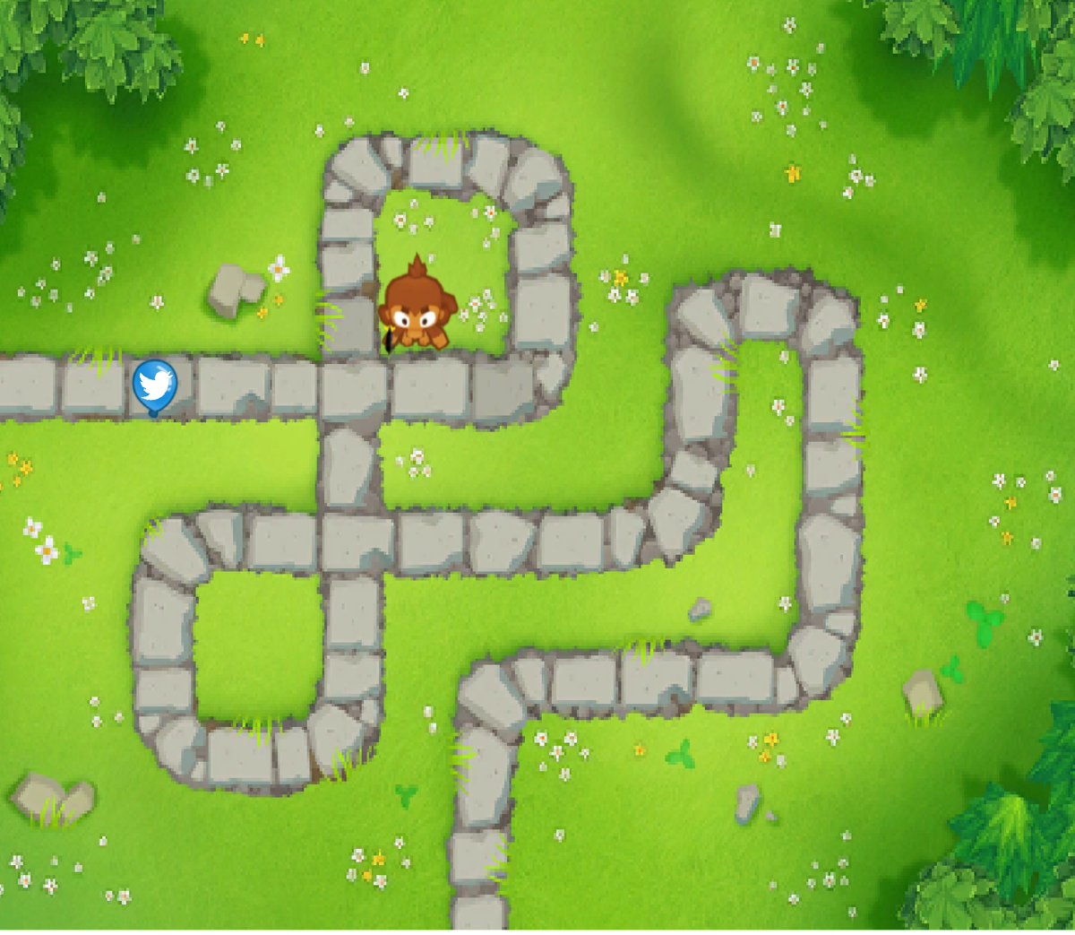 Can this one dark monkey solo the twitter bloon