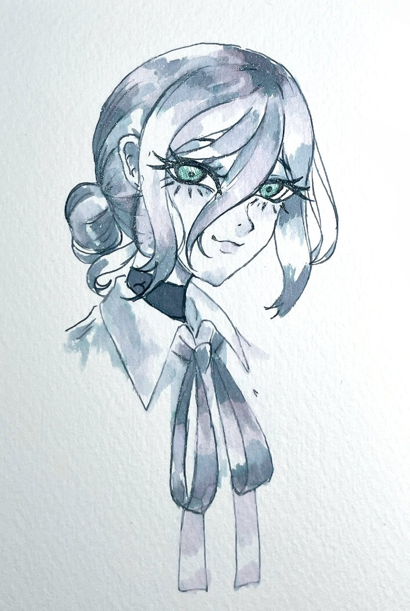 白猫　絵画　イラスト　ドローイング 藤田嗣治 (Tsuguharu Fujita)「白い猫」ART GALLERY M