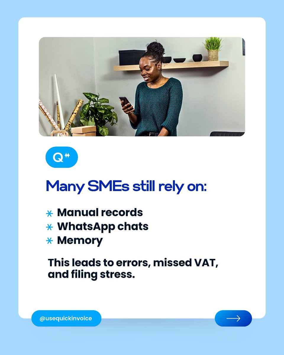 usequickinvoice's tweet photo. Nigeria’s tax reforms are officially here 🇳🇬
And for business owners, this isn’t just news. It’s a reminder.

Your invoices, receipts, and VAT records now matter more than ever.
Disorganised records can cost you time, money, and peace of mind... https://t.co/WM2XeYKFZ5