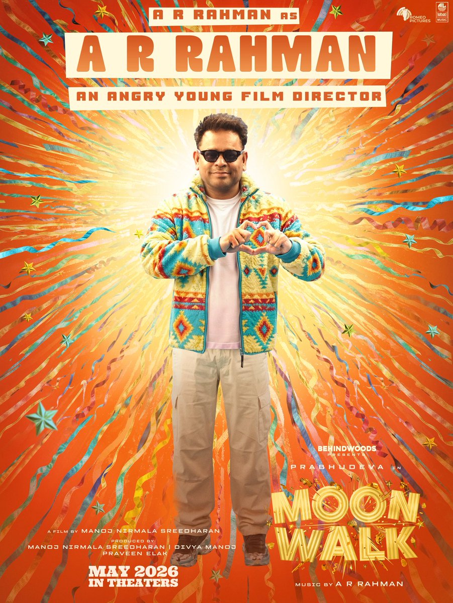 Rahmaniaforever's tweet photo. A.R.Rahman - An angry young Film director!
Vibe max posters from team Moon Walk.
#ARRahman #PrabhuDeva #MoonWalk #BehindWoods https://t.co/buekdzibdM