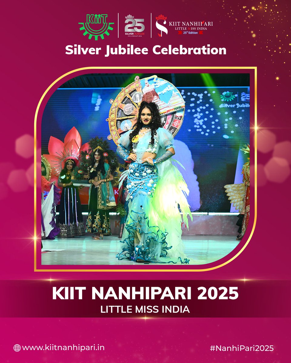 ll the grace and charm our contestants brought to the Ethnic Round was simply amazing.
For more info, follow us on:
Facebook: facebook.com/kiitnanhipari/#
Instagram: instagram.com/kiit_nanhi_par…
#KIITNanhiPariSilverJubilee #KIITNanhipari25Years #SilverJubilee #Nanhipari25Years