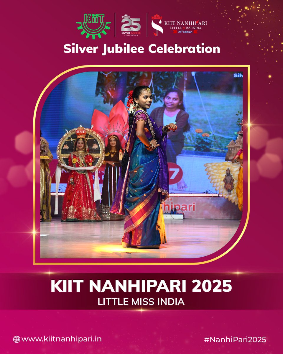 Our little stars stole the show in the Ethnic Round with so much charm, grace and beautiful smiles.
For more info, follow us on:
Facebook: facebook.com/kiitnanhipari/#
Instagram: instagram.com/kiit_nanhi_par…
#KIITNanhiPariSilverJubilee #KIITNanhipari25Years #SilverJubilee #Nanhipari25Years