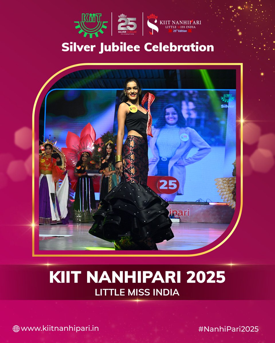 All the grace and charm our contestants brought to the Ethnic Round was simply amazing.
For more info, follow us on:
Facebook: facebook.com/kiitnanhipari/#
Instagram: instagram.com/kiit_nanhi_par…
#KIITNanhiPariSilverJubilee #KIITNanhipari25Years #SilverJubilee #Nanhipari25Years