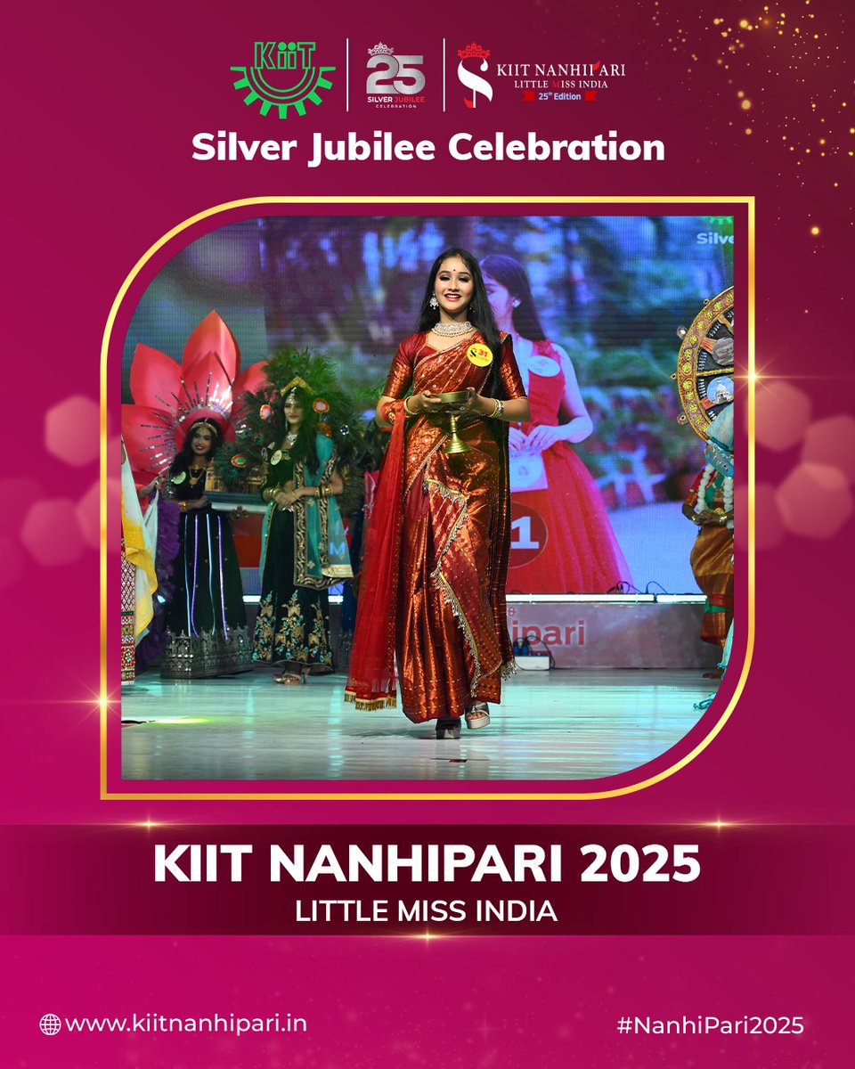 All the grace and charm our contestants brought to the Ethnic Round was simply amazing.
For more info, follow us on:
Facebook: facebook.com/kiitnanhipari/#
Instagram: instagram.com/kiit_nanhi_par…
#KIITNanhiPariSilverJubilee #KIITNanhipari25Years #SilverJubilee #Nanhipari25Years