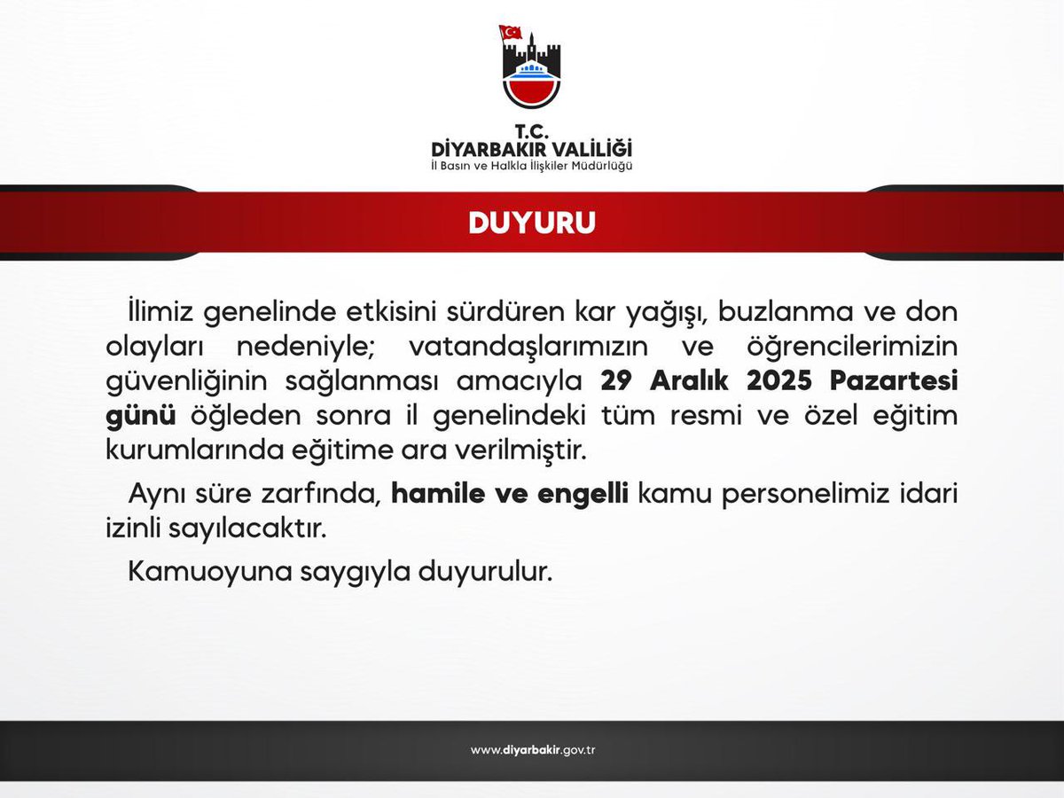 T.C. Diyarbakır Valiliği tweet media