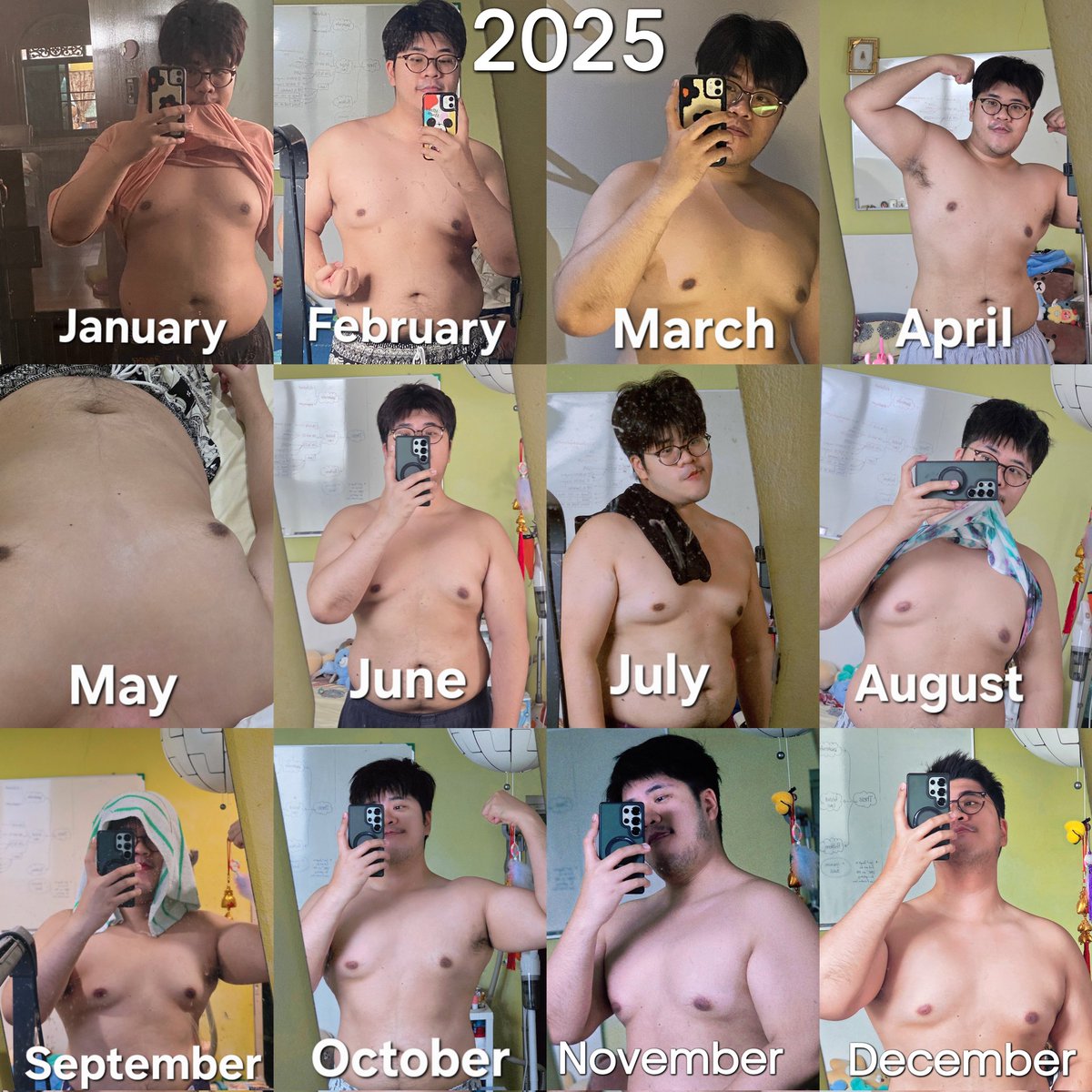 จาก 97 kg เป็น 101 kg
สู่หุ่นหมีหนุบหนับที่จริงใจ