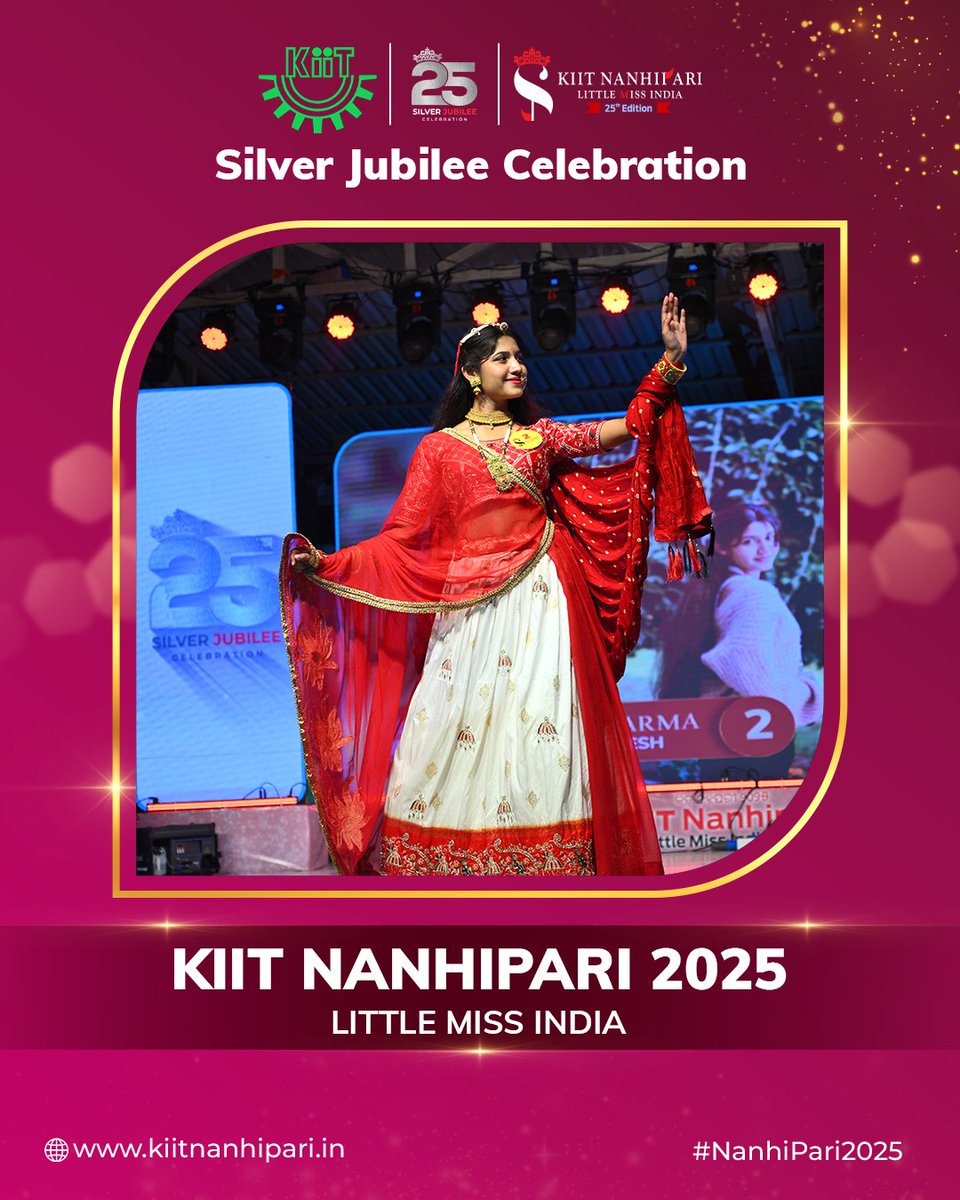 KIIT_NanhiPari's tweet photo. Every outfit told a story and every step showed confidence Our little stars truly shone in the Ethnic Round.
For more info, follow us on:
Facebook: https://t.co/e352EswSk1
Instagram: https://t.co/vG5zdjT5hQ
#KIITNanhiPariSilverJubilee #KIITNanhipari25Years #SilverJubilee #Nanhipari25Years #SilverJubileeCelebration #LittleMissIndia #KIITNanhipari #Bhubaneswar #Odisha #KIITUniversity #India #EthnicRound