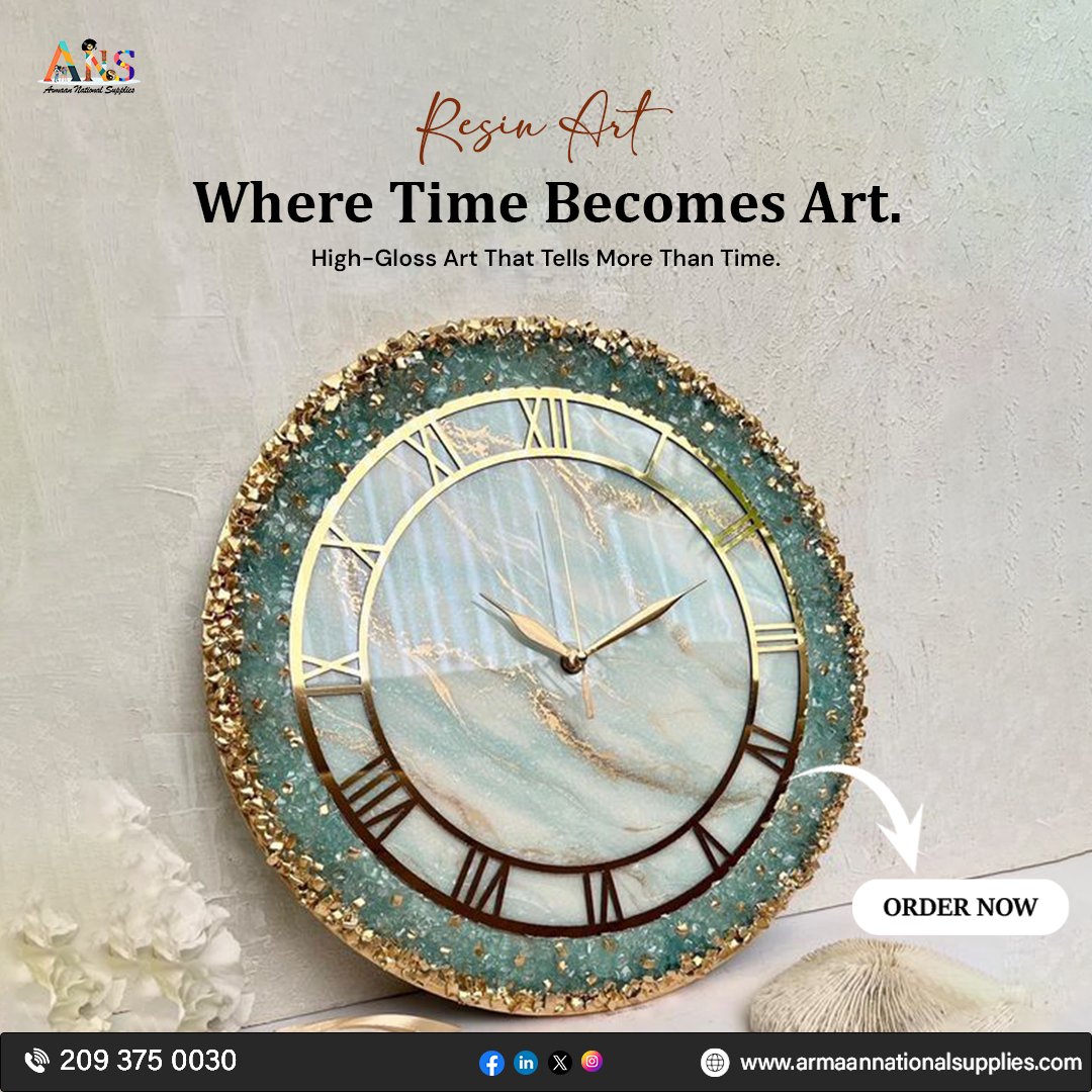 armaannationals's tweet image. Timeless resin art clocks that add elegance and meaning to your space.
.
Shop now armaannationalsupplies.com
.
#ResinArt #ResinClock #WallClockDesign #LuxuryHomeDecor #ArtisticClock #HandcraftedDecor #ModernHomeDecor #InteriorStyling #StatementWall #ArmaanNationalSupplies