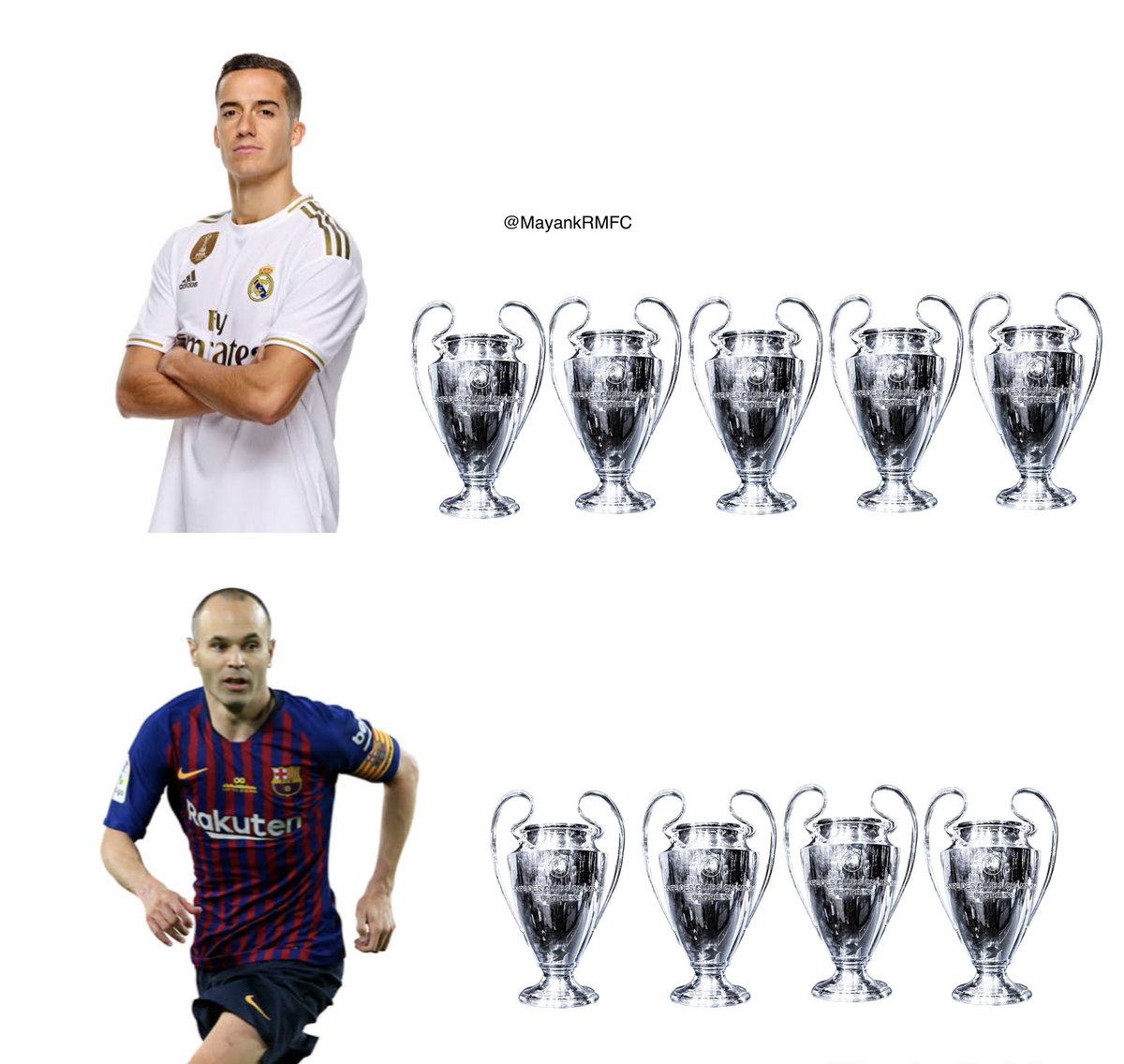 Iniesta is good but Lucas Vazquez is far better